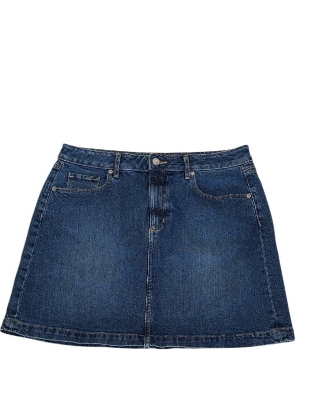 LOFT Denim Mini Skirt Women's Size 8 Blue Stretch Cotton Jean
Skirt Classic